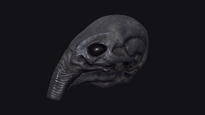 Prometheus Engineer Helmet 3D Model