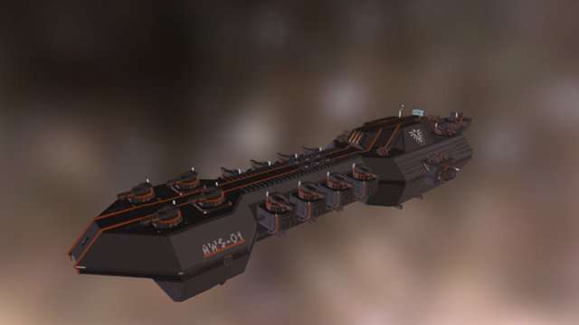 Angel Works Shipyard Battlecruiser 3D Model