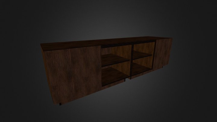 TV Entretenimiento 02 pzs 580 x 1000 x 518 3D Model