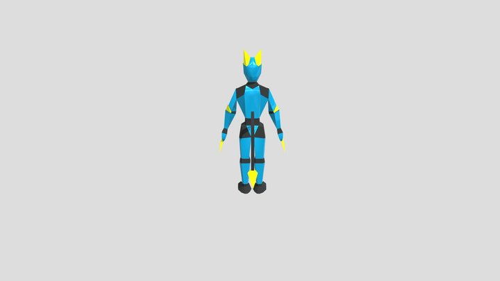 Cat Android 3D Model