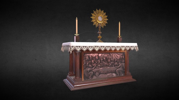 Catholic Altar table 3D Model