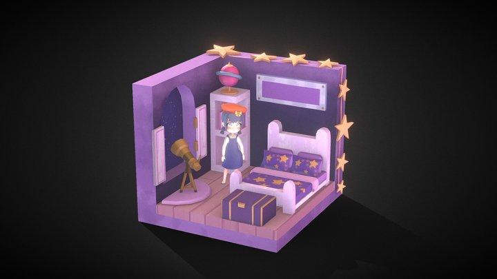 Girl Room 3D Model