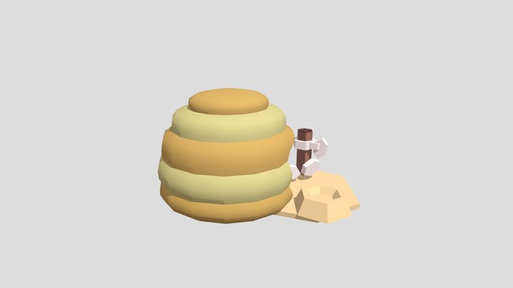 Bee Doghouse 3D Model