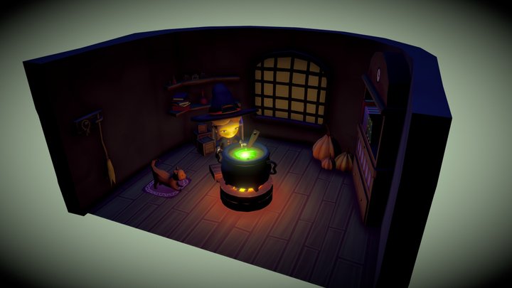 Witch's Lab 3D Model
