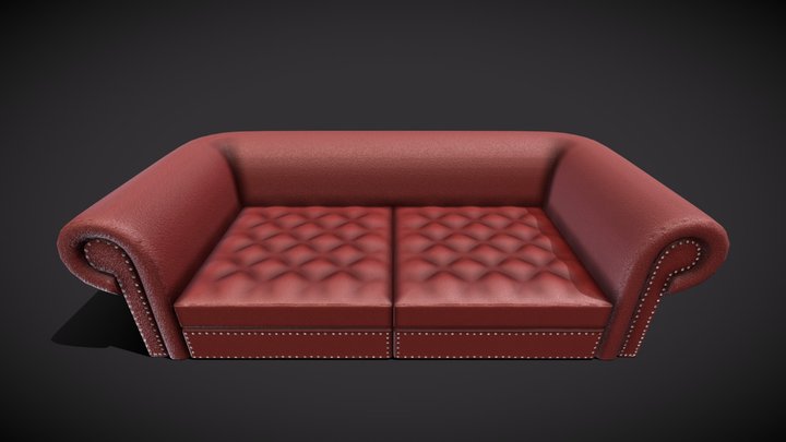 Art deco sofa from the 20s 3D Model