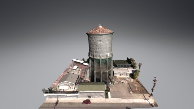 Water tower on Howard St. 3D Model
