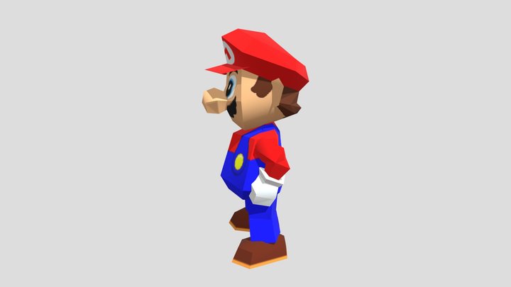 Nintendo 64 - Mario Party - Mario 3D Model