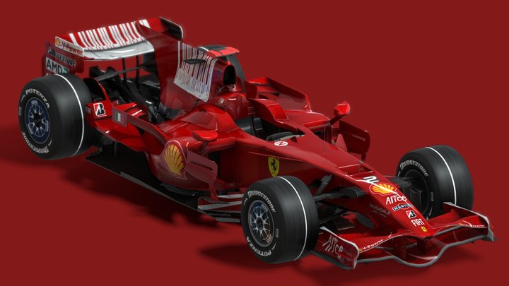 2008 Ferrari F2008 – Modello 3D gratuito STL