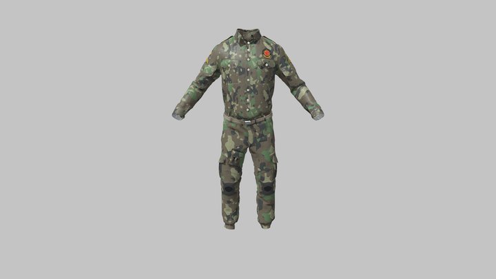 Army_Uniform_01(FBX) 3D Model