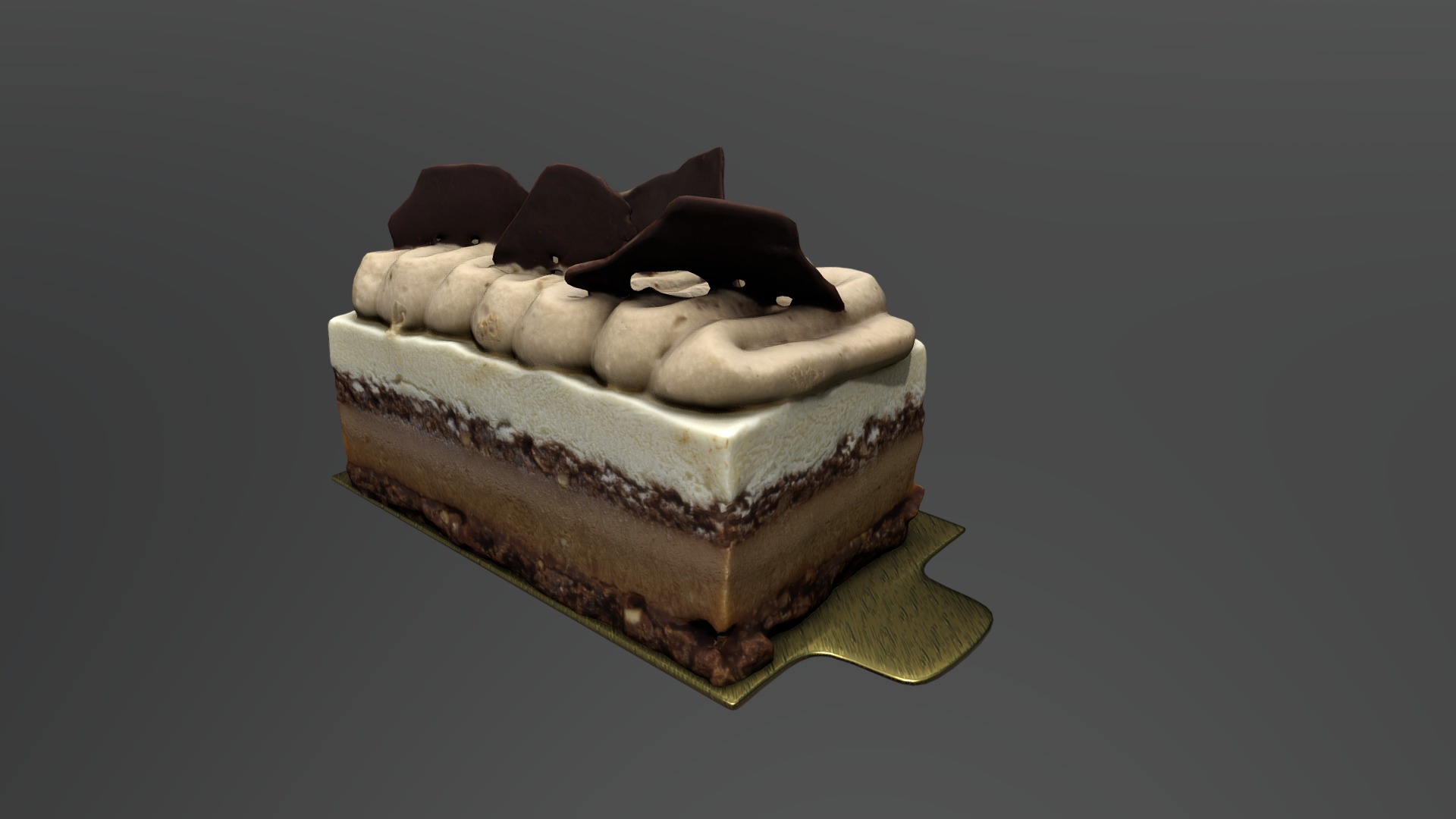 3D model 3PIG - This is a 3D model of the 3PIG. The 3D model is about a cake with chocolate frosting.