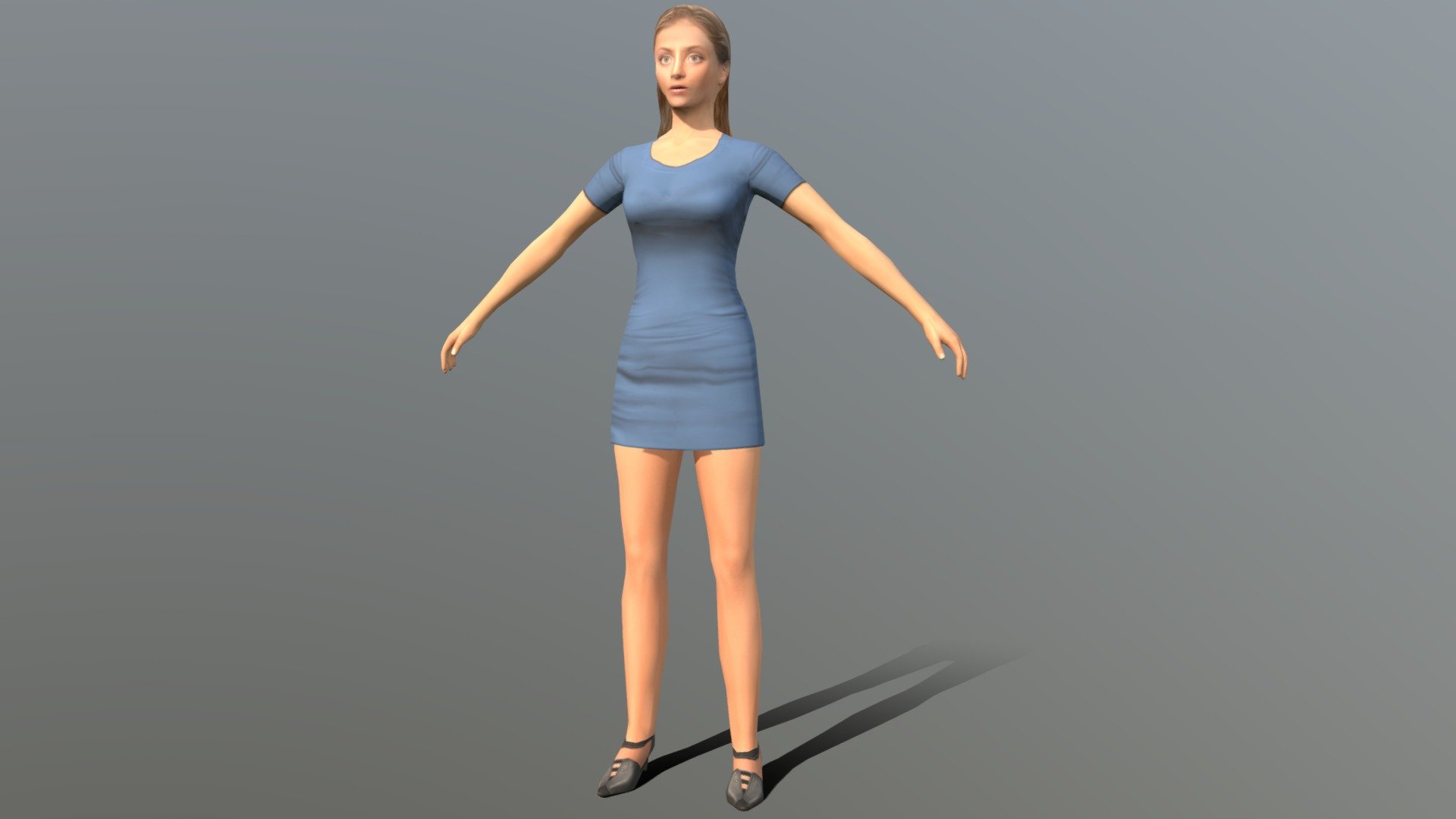 Female LowPoly (Rigged) - #4