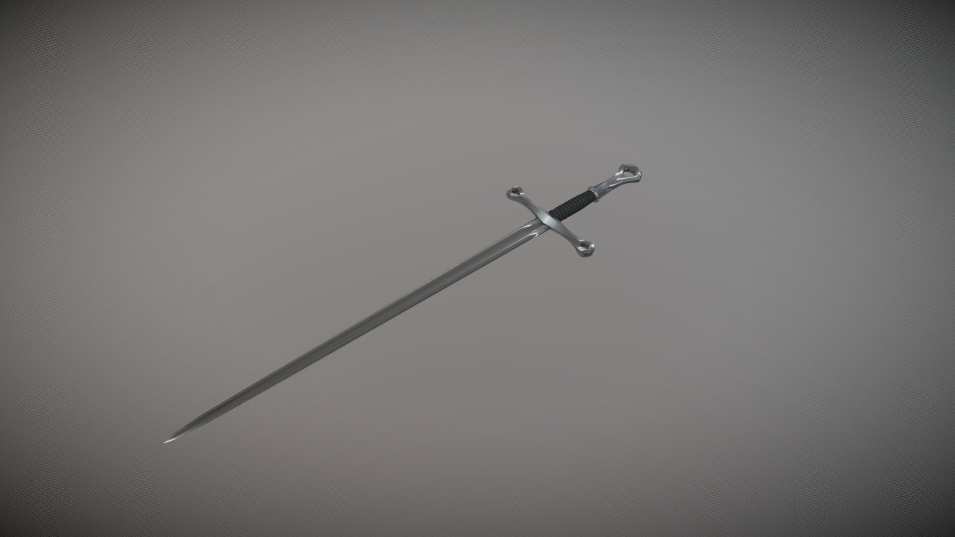 Sword Anduril - Download Free 3d Model By Andrey Bilyk (@andrey Bilyk 