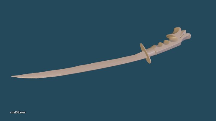 Ginunting Sword Of Kali 3D Model