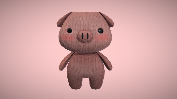 Pink Pig Plush (3xP)