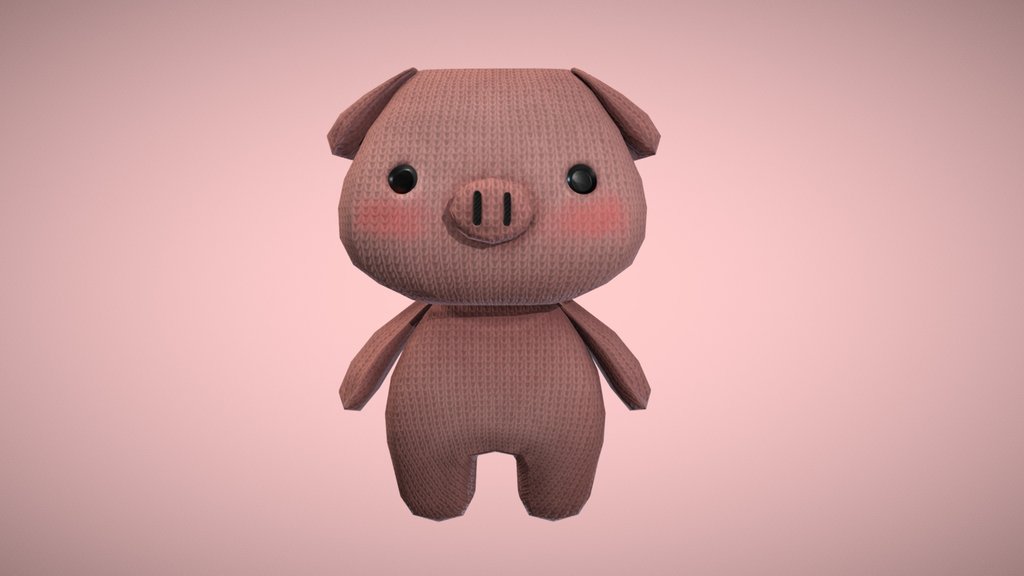 Pink Pig Plush (3xP)