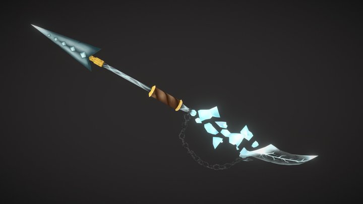 Low Poly WoW inspired weapon 3D Model