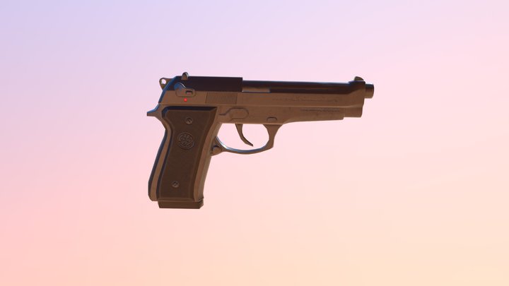 Beretta 92fs 3D Model