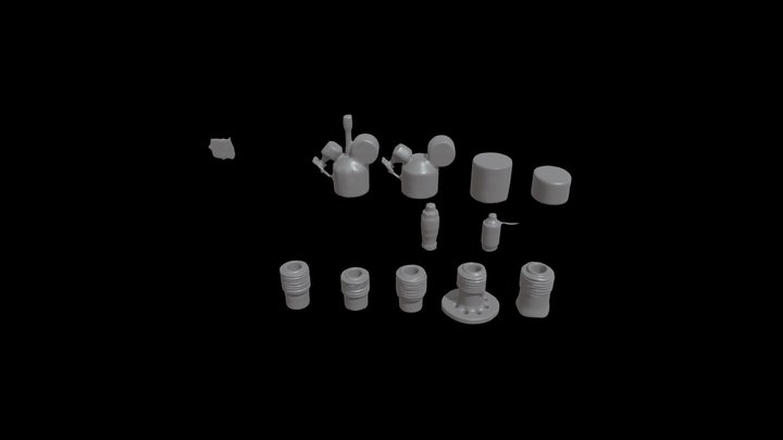 Corrosion Monitoring System Components 3D Model