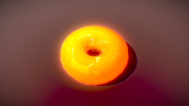 Donut Lamp – Game-Ready PBR 3D Model