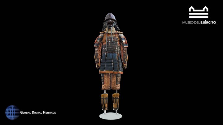 Japanese armor, Edo period (1603-1868) 3D Model
