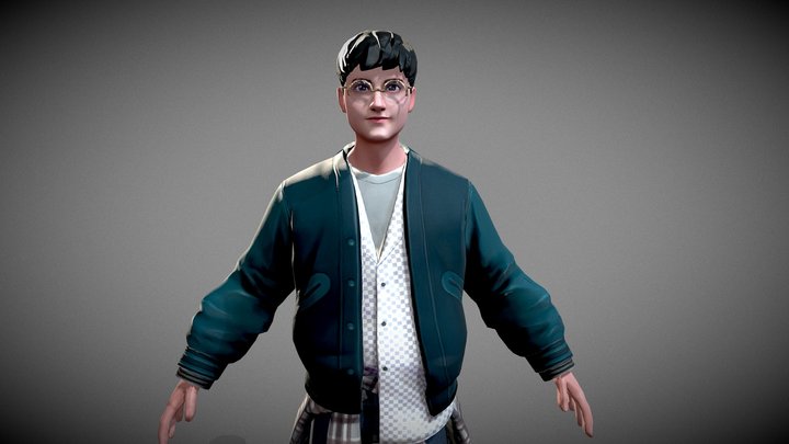 Ready Player Me Harry Potter 3D Model
