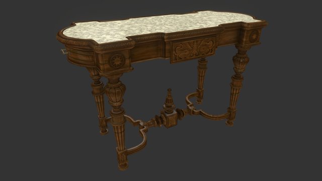 Victorian Table 3D Model