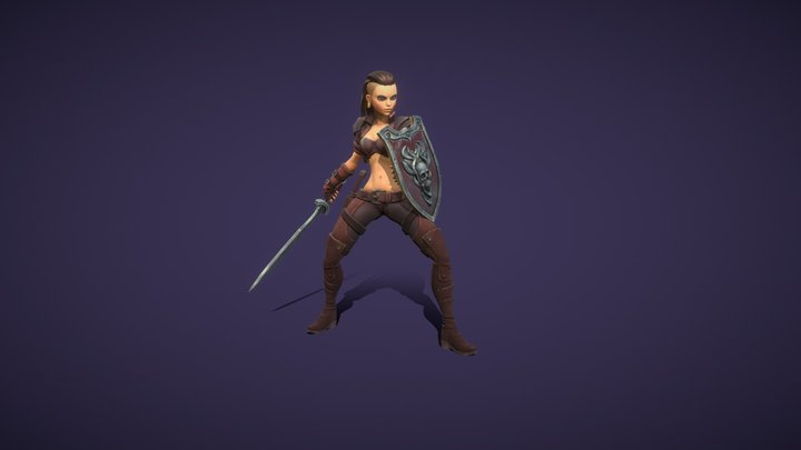 Valkiria ( 2 skin, 10 animations ) 3D Model