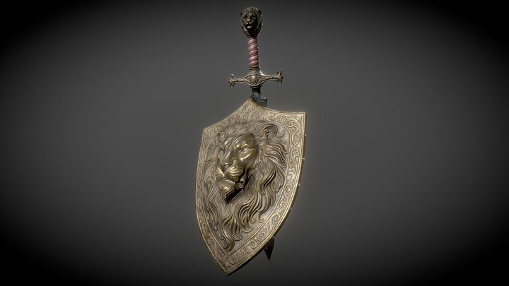 Sword_ Shield 3D Model