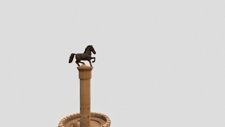 Settat Horse Statue 3D Model