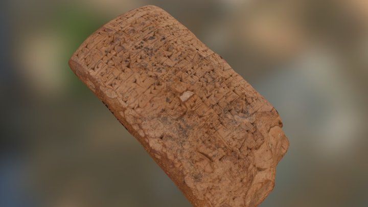 Cuneiform Tablet 23-1-7186 3D Model
