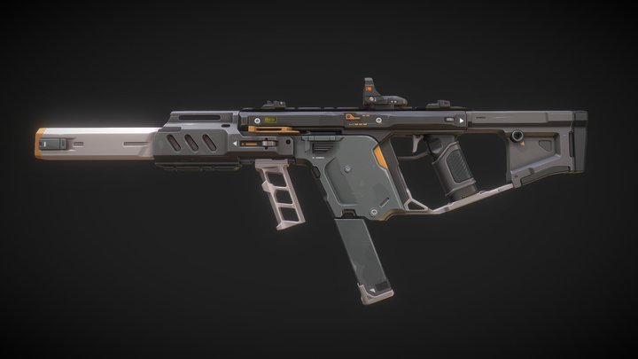Blowback Submachine Gun #1 3D Model