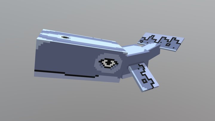Minecraft whale 3D Model