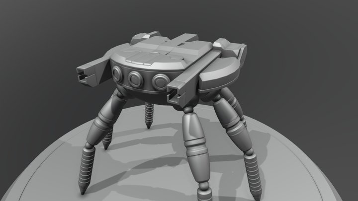 Crab Walker 3D Model