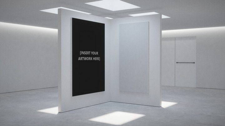 VR Gallery for Design & Painting Showcase 3D Model