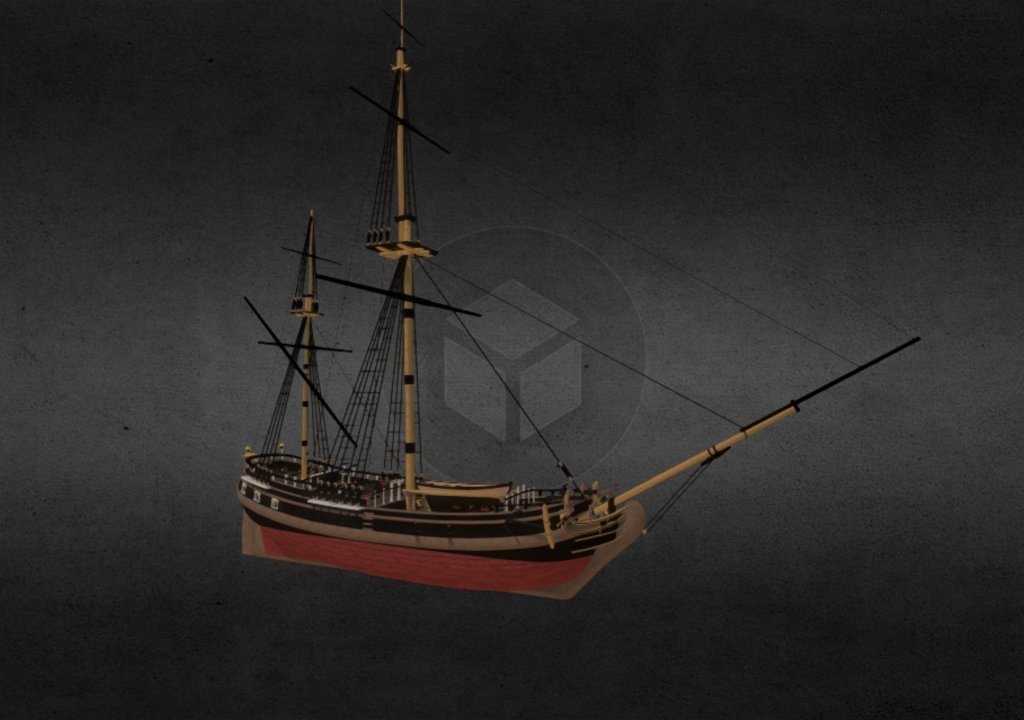 Pirate Ketch - Tides of War: Letters of Marque - 3D model by Flannery ...