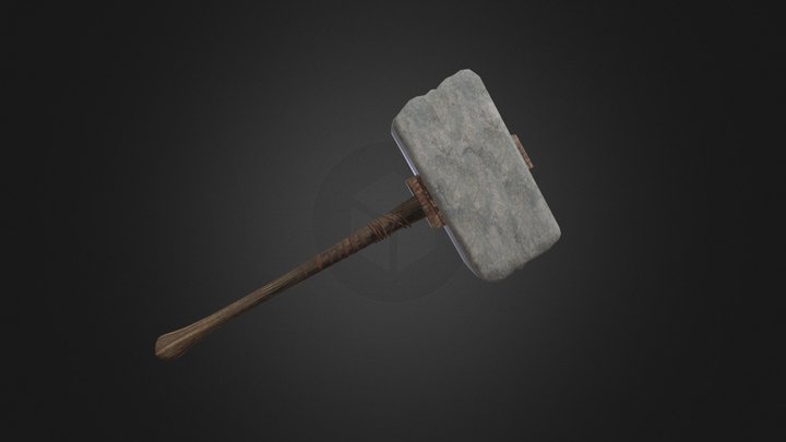 Brick Hammer 3D Model