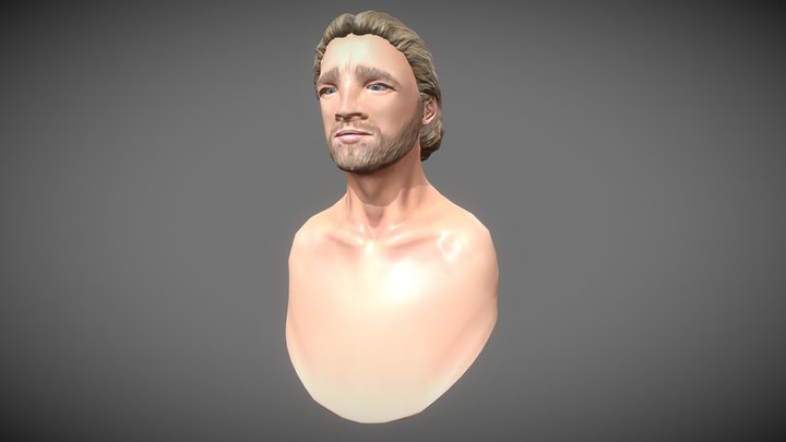 Brad Pitt Bust 3D Model