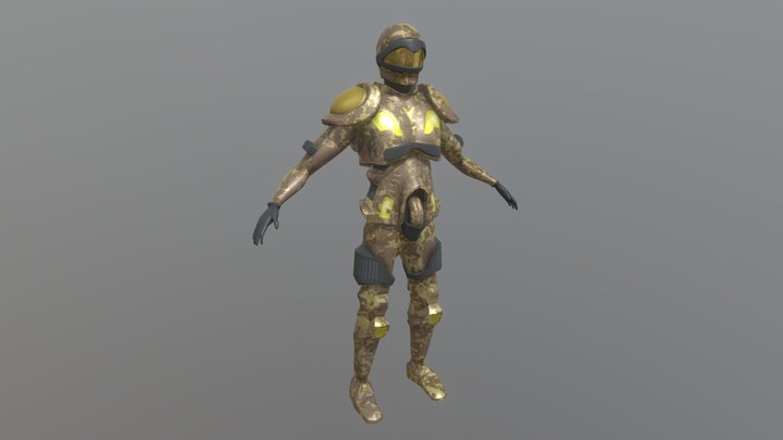 Single Player Character 3D Model