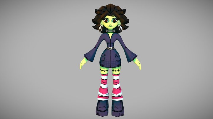 Frankenstein's Bride 3D Model
