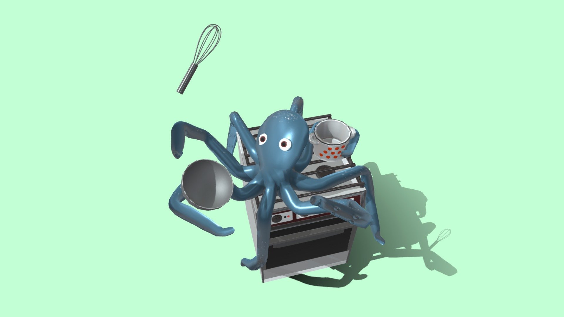 Octopus сook - 3D model by polimagine [048d3ac] - Sketchfab