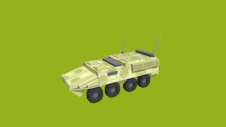 Stryker inspired tank 3D Model