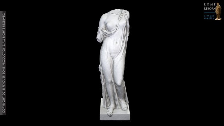 3D rendering of Aphrodite (Charis from the Palatine)
