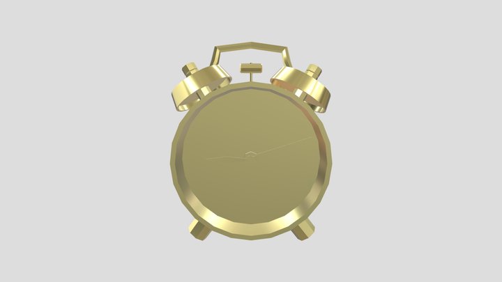 期中99K純金鬧鐘 3D Model