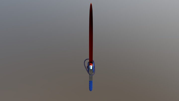 Sci fi Sword (Low poly) 3D Model