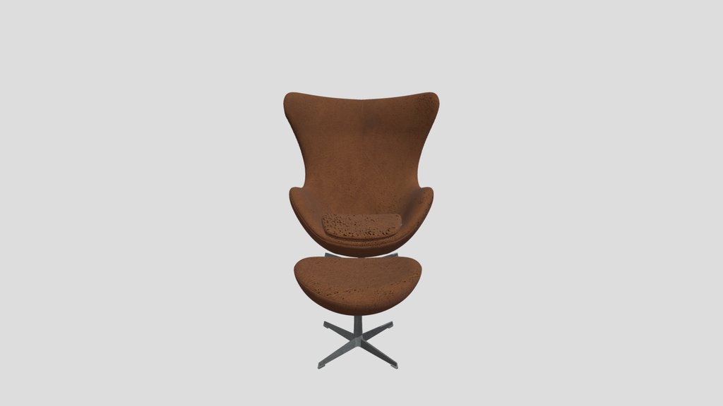 Egg Chair And Footrest