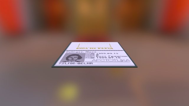 arstotzka pasport 3D Model