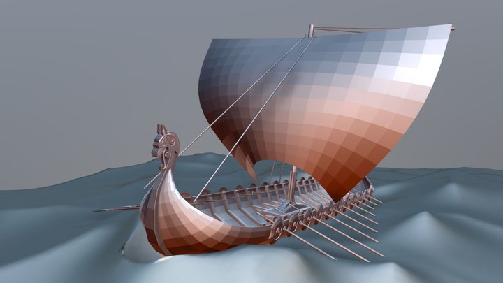 Vikings in a Storm #SketchfabWeeklyChallenge 3D Model
