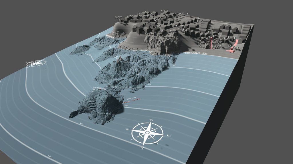 SCUBA - Crescent Bay North Dive Site Map