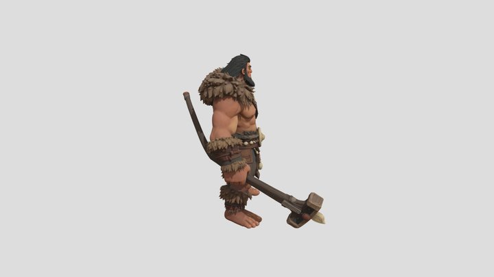 варварський+воїн+3d+модель 3D Model
