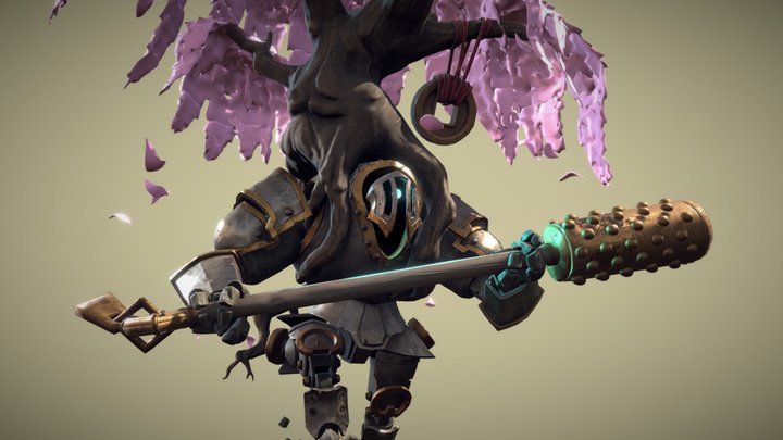 Awakened Tree Golem 3D Model